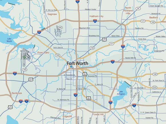Ft. Worth Map